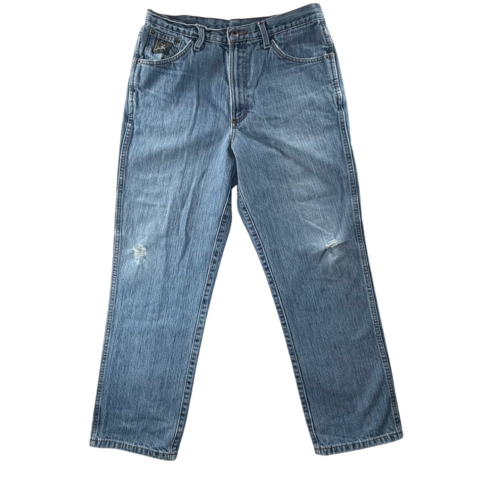 Cinch Green Label Distressed‎ Straight Leg Denim Jeans Size 33x30